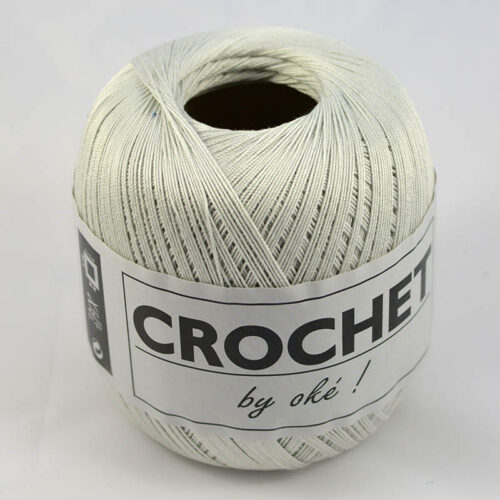 Crochet by OKE 71 perlová sivá