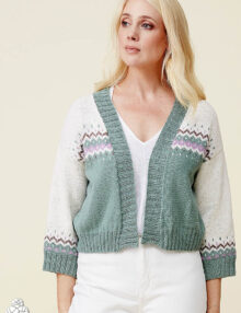 Jarný sveter s nórskym vzorom